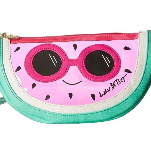 Betsey Johnson Handbags - Betsey Johnson Watermelon Clear Crossbody Bag